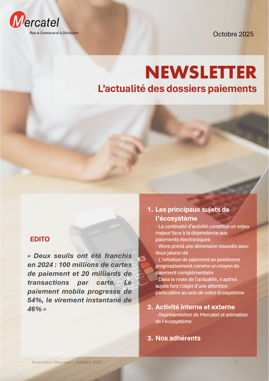 page de garde newsletter